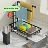 Dish Racks: Sink Caddy Sponge Holder with Drain Tray, Brush Holder & Dishcloth Holder for Kitchen