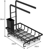 Dish Racks: Sink Caddy Sponge Holder with Drain Tray, Brush Holder & Dishcloth Holder for Kitchen