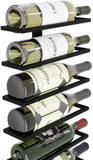 Wine Racks: Metal Wall Mount Wine Rack for Wine Bottles, Liquor, Champagne (Holds 10 Bottles)