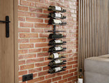 Wine Racks: Metal Wall Mount Wine Rack for Wine Bottles, Liquor, Champagne (Holds 10 Bottles)