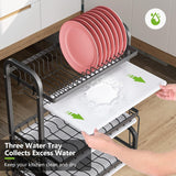 Dish Racks: Dish Drying Rack 3 Tier Large Capacity Kitchen Storage with Utensil and Cutting Board Holder