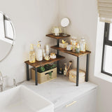 3-Tier Wooden Corner Shelf Kitchen Spice Rack Organiser Home Storage & Organisation