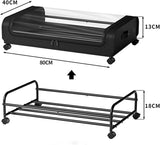 Clothing & Wardrobe Storage: XXL Under Bed Rolling Storage Containers with 50L Large Capacity and Wheels