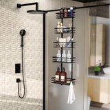 Food Storage: 4 Tier Adjustable Baskets Over Door Pantry Organiser for Home Kitchen