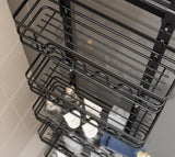 Food Storage: 4 Tier Adjustable Baskets Over Door Pantry Organiser for Home Kitchen
