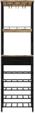 Wine Racks: CARLA HOME Freestanding Wine Rack for 20 Bottles with Wood Countertop and Sturdy Metal Frame