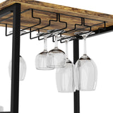 Wine Racks: CARLA HOME Freestanding Wine Rack for 20 Bottles with Wood Countertop and Sturdy Metal Frame