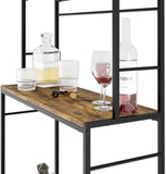 Wine Racks: CARLA HOME Large Wine Rack for 20 Bottles with Wood Countertop and Sturdy Metal Frame