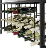 Wine Racks: CARLA HOME Large Wine Rack for 20 Bottles with Wood Countertop and Sturdy Metal Frame