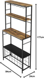 Wine Racks: CARLA HOME Large Wine Rack for 20 Bottles with Wood Countertop and Sturdy Metal Frame