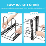 Bakeware & Accessories: CARLA HOME Adjustable 8-Tier Pan Rack Pot Organizer for Kitchen Cabinet