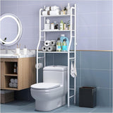 Laundry Storage: CARLA HOME 3-Tier Over The Toilet Storage Rack with Hooks & Paper Holder for Bathroom & Laundry Room