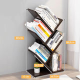 Bookcases & Shelves: CARLA HOME 5-Tier Tree Bookshelf Storage Rack for Home Office or Bedroom (Black)