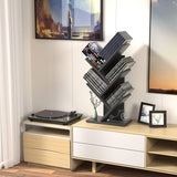 Bookcases & Shelves: CARLA HOME 5-Tier Tree Bookshelf Storage Rack for Home Office or Bedroom (Black)