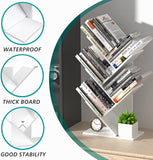Bookcases & Shelves: CARLA HOME 5-Tier Tree Bookshelf Storage Rack for Home Office or Bedroom (White)