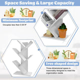 Bookcases & Shelves: CARLA HOME 5-Tier Tree Bookshelf Storage Rack for Home Office or Bedroom (White)