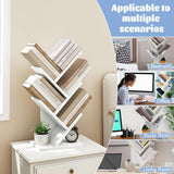 Bookcases & Shelves: CARLA HOME 5-Tier Tree Bookshelf Storage Rack for Home Office or Bedroom (White)