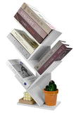 Bookcases & Shelves: CARLA HOME 5-Tier Tree Bookshelf Storage Rack for Home Office or Bedroom (White)