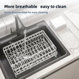 Dish Racks: CARLA HOME 2-Tier Dish Drying Rack with Drainage Tray, Utensil Holder, Cup Hooks & Cutting Board Rack for Kitchen (White)