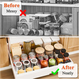 Kitchen & Bathroom DIY: CARLA HOME Pack Pull Out Cabinet Organizer Expandable for Cabinets with Adjustable Slide Out Shelves and Easy Installation (White)