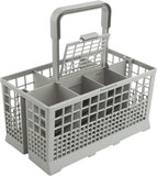Dishwashers: CARLA HOME 8 Slot Universal Dishwasher Cutlery Basket with Handle and Lid which Fits Most Brands (240mm X 135mm X 122mm)