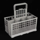 Dishwashers: CARLA HOME 8 Slot Universal Dishwasher Cutlery Basket with Handle and Lid which Fits Most Brands (240mm X 135mm X 122mm)