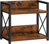 Kitchen & Bathroom DIY: CARLA HOME 2-Tier Countertop Shelf Organizer Rustic Wood Kitchen Spice Rack for Storage, Condiments & Cabinet Organization