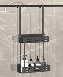 Kitchen & Bathroom DIY: CARLA HOME Over the Door 2-tier Shower Caddy Organizer Shelf with Hooks for Bathroom