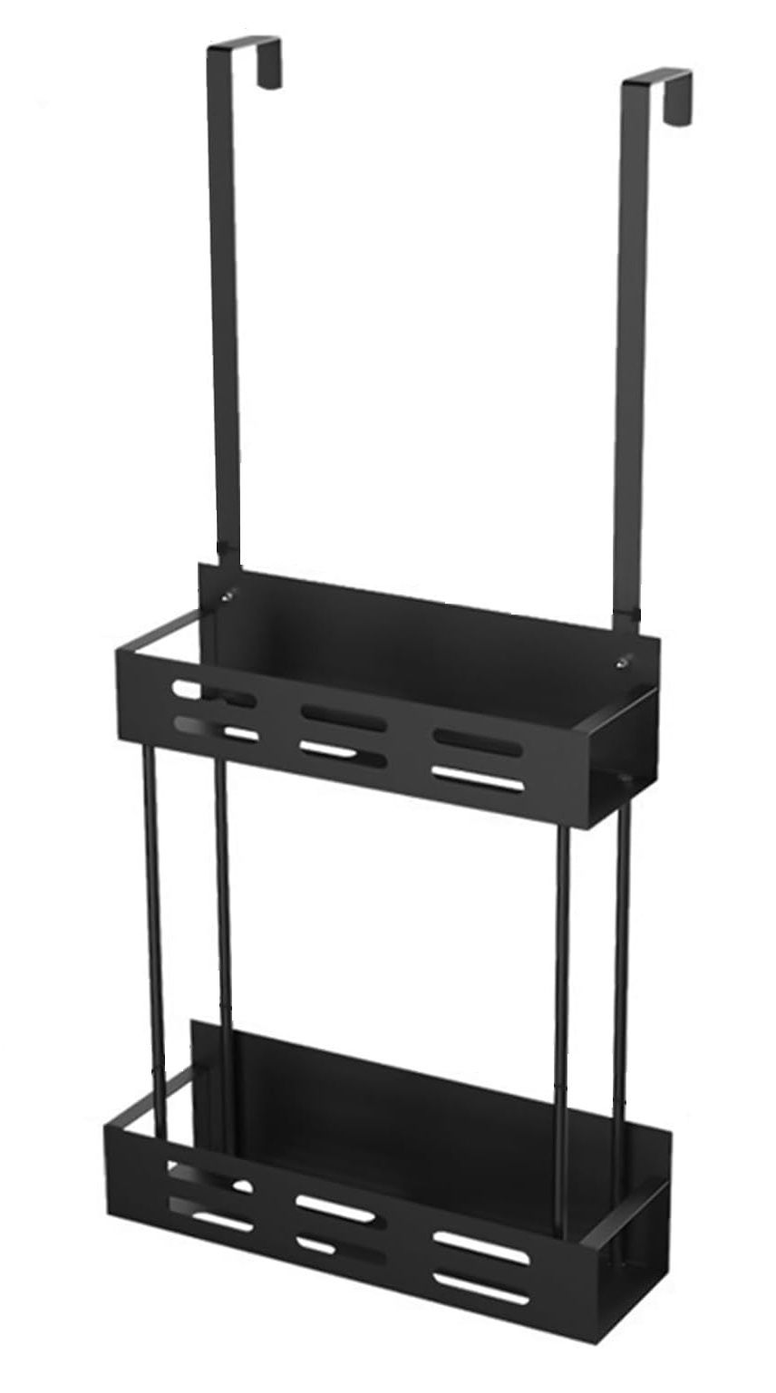 Kitchen & Bathroom DIY: CARLA HOME Over the Door 2-tier Shower Caddy Organizer Shelf with Hooks for Bathroom