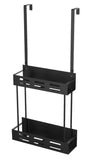 Kitchen & Bathroom DIY: CARLA HOME Over the Door 2-tier Shower Caddy Organizer Shelf with Hooks for Bathroom