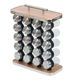 Kitchen & Bathroom DIY: CARLA HOME 20-Jar Spice Rack Organizer Storage for Kitchen Countertop or Cabinet