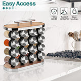 Kitchen & Bathroom DIY: CARLA HOME 20-Jar Spice Rack Organizer Storage for Kitchen Countertop or Cabinet