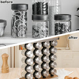 Kitchen & Bathroom DIY: CARLA HOME 20-Jar Spice Rack Organizer Storage for Kitchen Countertop or Cabinet