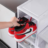 Storage Cabinets & Lockers: CARLA HOME 6-Tier Stackable Shoe Storage Box Organizer with Clear Door for Closet, Entryway or Cabinet