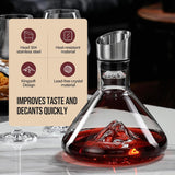 Fridges: CARLA HOME Iceberg Wine Decanter with Aerator Filter and Lid