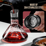 Fridges: CARLA HOME Iceberg Wine Decanter with Aerator Filter and Lid