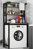 Laundry Storage: CARLA HOME 3-Tier Over Washing Machine Storage Rack Laundry Shelf Organizer for Bathroom or Toilet (Black)