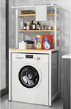 Laundry Storage: CARLA HOME 3-Tier Over Washing Machine Storage Rack Laundry Shelf Organizer for Bathroom or Toilet (White)