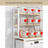 Laundry Storage: CARLA HOME 3-Tier Over Washing Machine Storage Rack Laundry Shelf Organizer for Bathroom or Toilet (White)