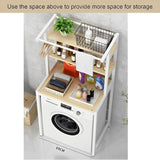 Laundry Storage: CARLA HOME 3-Tier Over Washing Machine Storage Rack Laundry Shelf Organizer for Bathroom or Toilet (White)