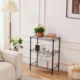 Clothing & Wardrobe Storage: CARLA HOME 3-Tier Adjustable Metal Storage Shelves Wire Rack Organizer for Kitchen, Pantry, Bathroom or Laundry Room (60cm W x 35cm D x 103cm H)