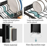 Kitchen & Bathroom DIY: CARLA HOME Adjustable Over the Sink Dish Drying Rack with Utensil Holder, Hooks & Cutting Board Rack for Kitchen Counter Storage