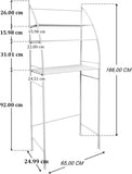 Laundry Storage: CARLA HOME 3-Tier Over Washing Machine Storage Rack for Laundry Room Space Saving, Towels, Detergent & Bathroom Essentials
