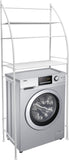 Laundry Storage: CARLA HOME 3-Tier Over Washing Machine Storage Rack for Laundry Room Space Saving, Towels, Detergent & Bathroom Essentials