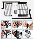 Kitchen & Bathroom DIY: CARLA HOME 2-Tier Kitchen Spice Rack Organizer Storage Shelf for Condiments, Oil Bottles, Utensils, Cutting Board & More
