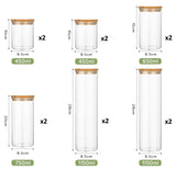 Food Storage: CARLA HOME 12 Pack Glass Storage Jars with Bamboo Lids for Kitchen Pantry, Pasta, Snacks, Cookies, Candy & More