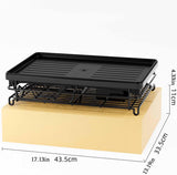 Dish Racks: CARLA HOME 2-Tier Dish Drying Rack for Kitchen Counter with Drainboard, Utensil Holder, Cup Rack & Cutlery Organizer