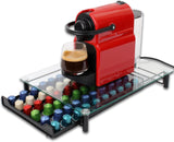Kitchen Appliance Accessories: CARLA HOME 60 Coffee Pod Holder Drawer with Tempered Glass Capsule Organizer for Nespresso Pods and Sliding Drawer for Kitchen Countertop