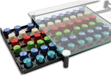 Kitchen Appliance Accessories: CARLA HOME 60 Coffee Pod Holder Drawer with Tempered Glass Capsule Organizer for Nespresso Pods and Sliding Drawer for Kitchen Countertop