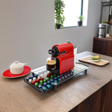 Kitchen Appliance Accessories: CARLA HOME 60 Coffee Pod Holder Drawer with Tempered Glass Capsule Organizer for Nespresso Pods and Sliding Drawer for Kitchen Countertop